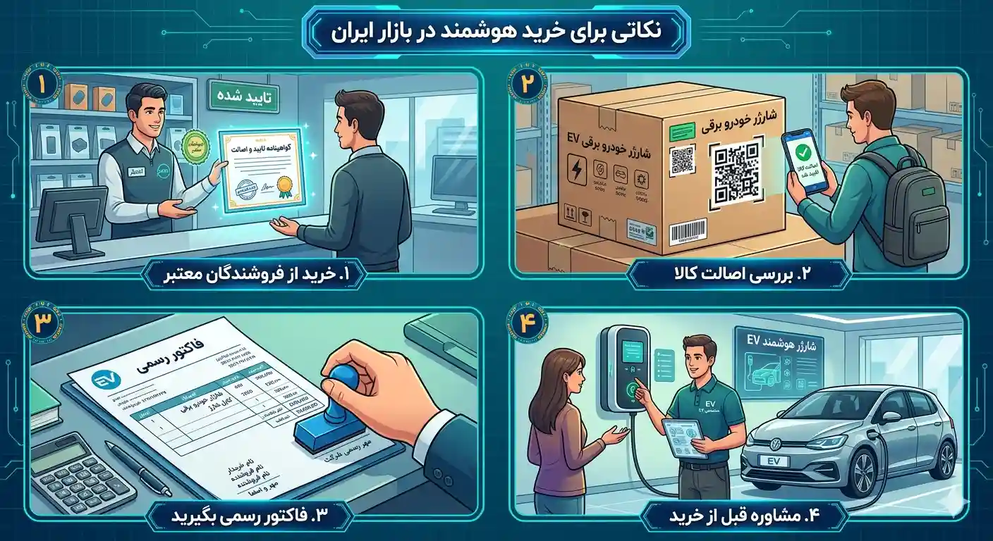 راهنمای خرید شارژر خودرو برقی 1 نکات خرید شارژر خودرو برقی